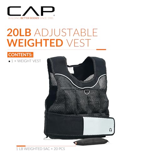 Adjustable Weighted Vest by Cap Barbell | Various Sizes