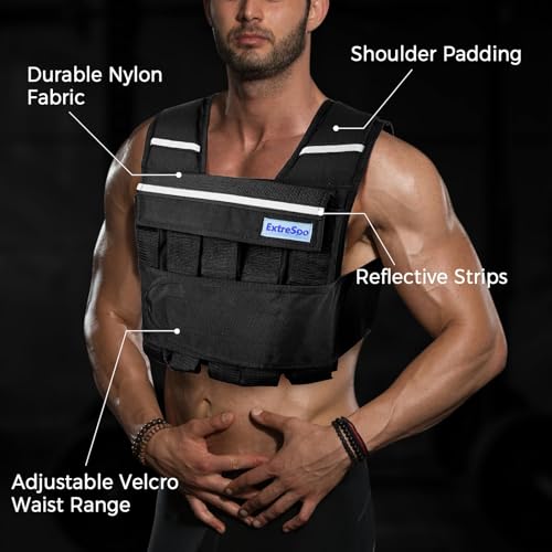 Adjustable 40lb Weighted Vest for Men & Women | Perfect for Running & Training