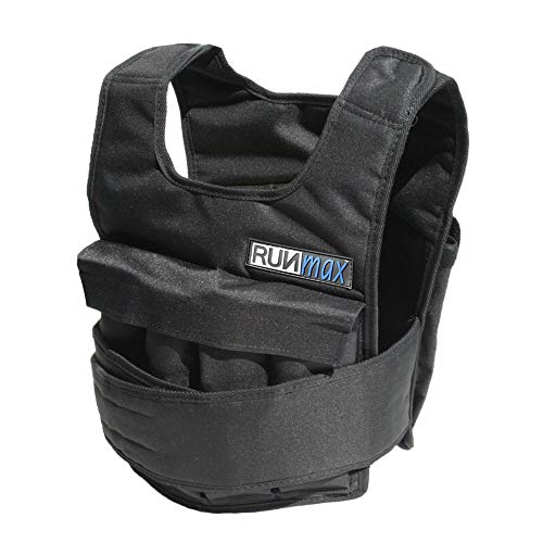 RUNFast Pro 40 lb Weighted Vest, Black